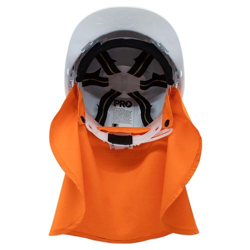 Hard Hat Neck Sun Shade Fire Retardant Orange The Apparel Merch Co